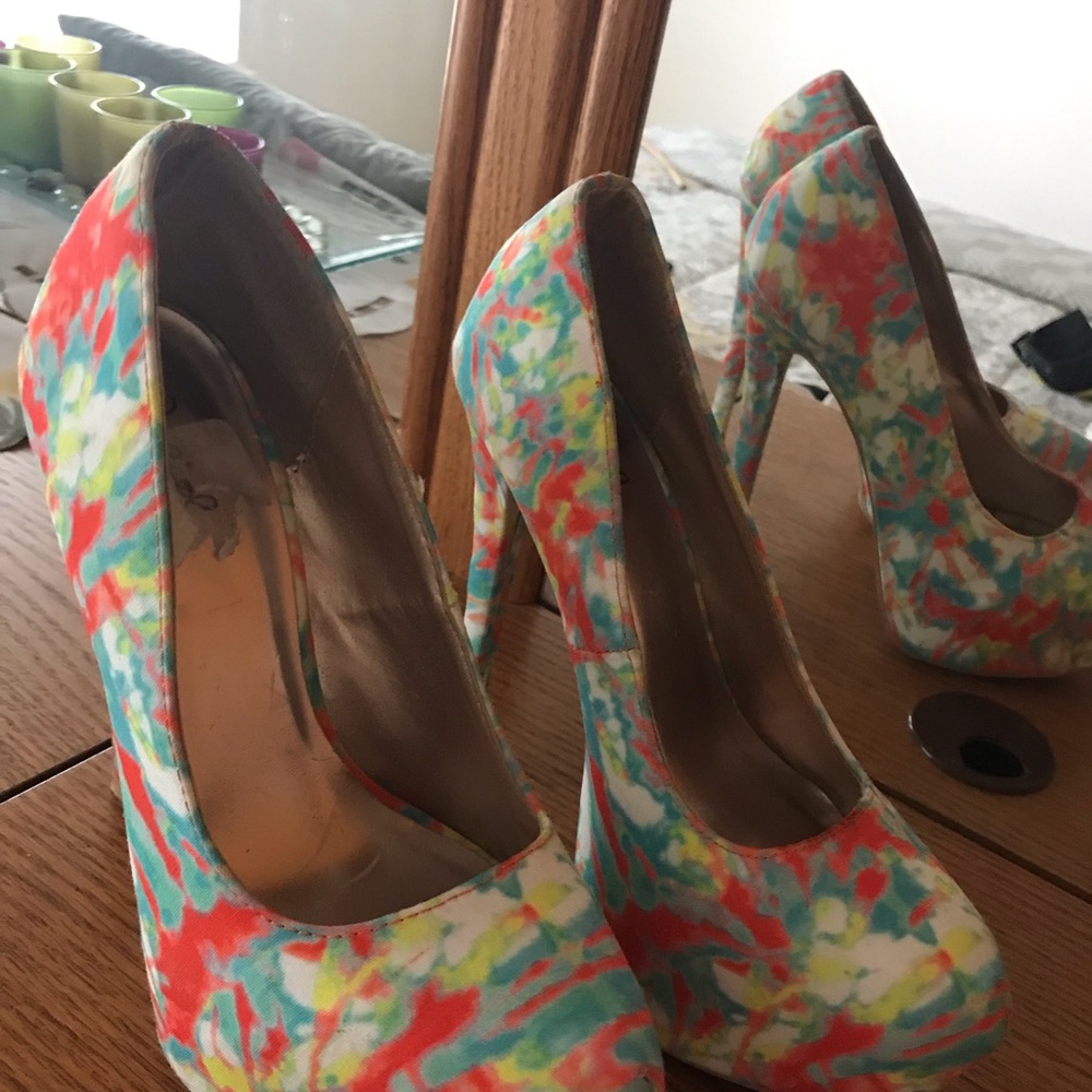Multi fabric Sassy Heels